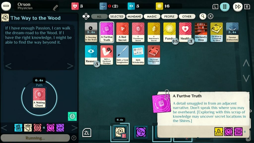 cultist simulator initiate edition switch screenshot